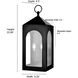 Bratton 2 Light 22.68 inch Powder Coated Black Outdoor Wall Sconce